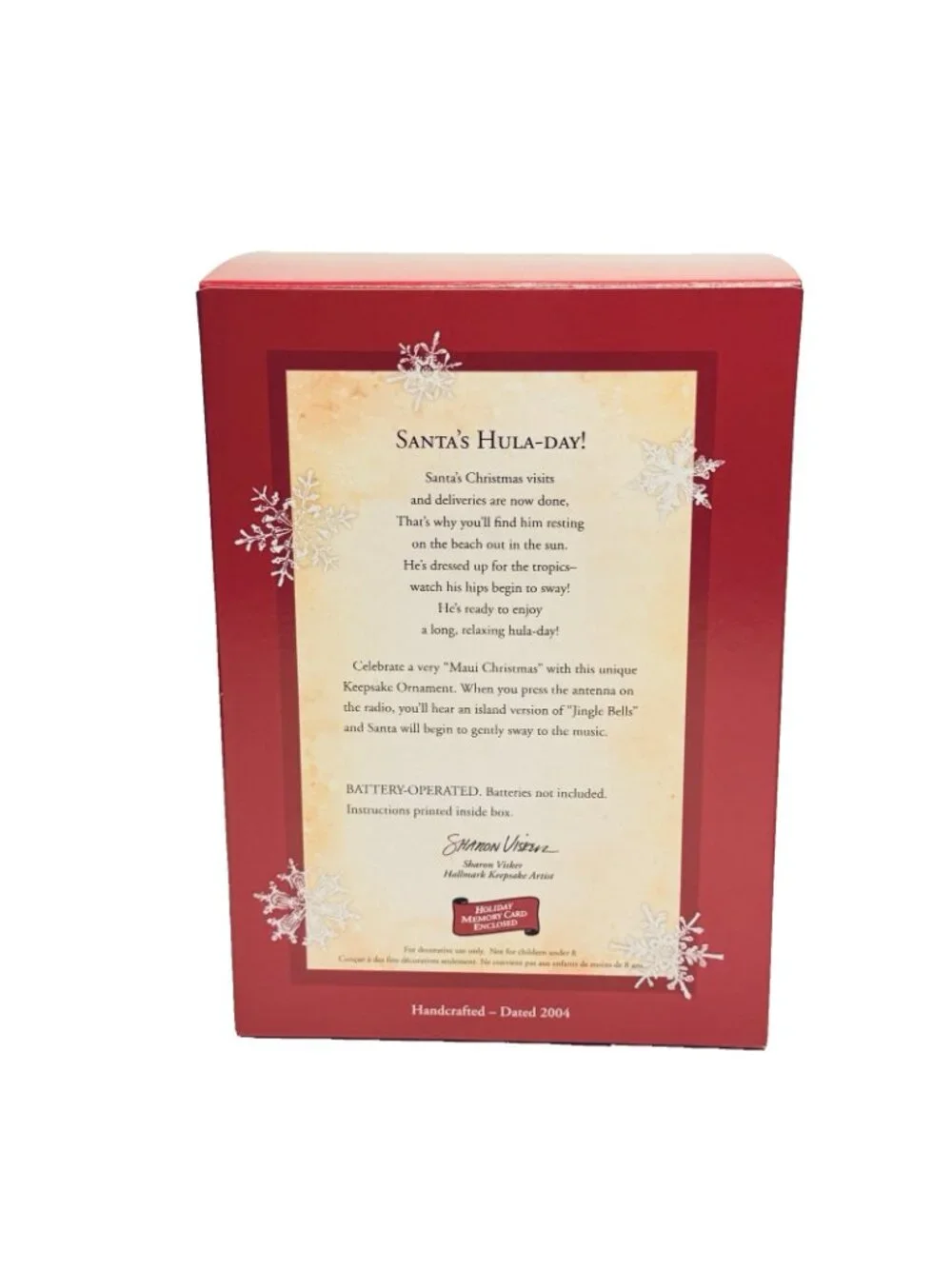 Hallmark Keepsake Ornament Santa's Hula-Day 2004 READ